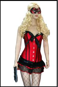 corset mask whip costume